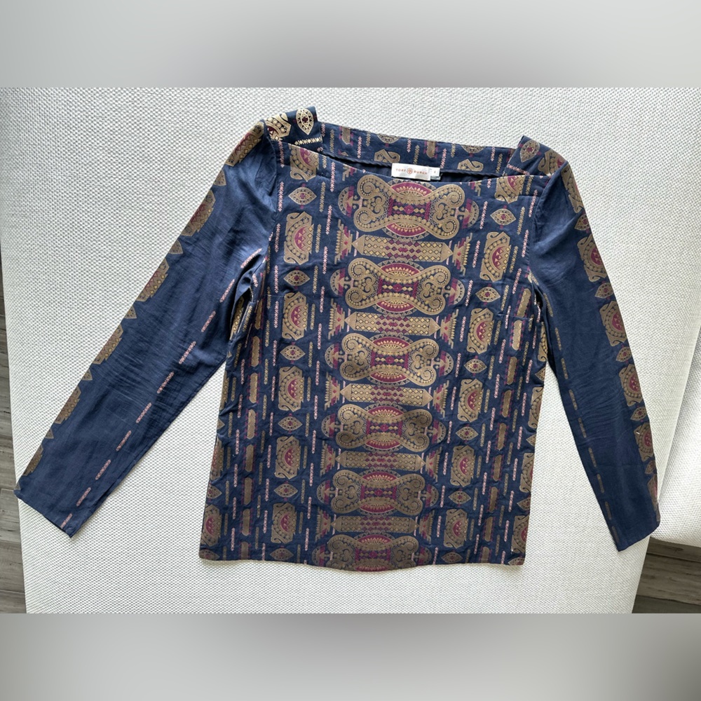 TORY BURCH JACQUARD BLOUSE